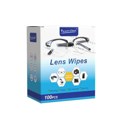 HPL™ 100 PCs Wipes for Glasses & Screens, Pre-Moistened